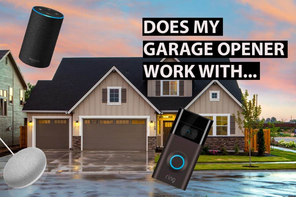 will my garage door work with alexa google home ring doorbell and more