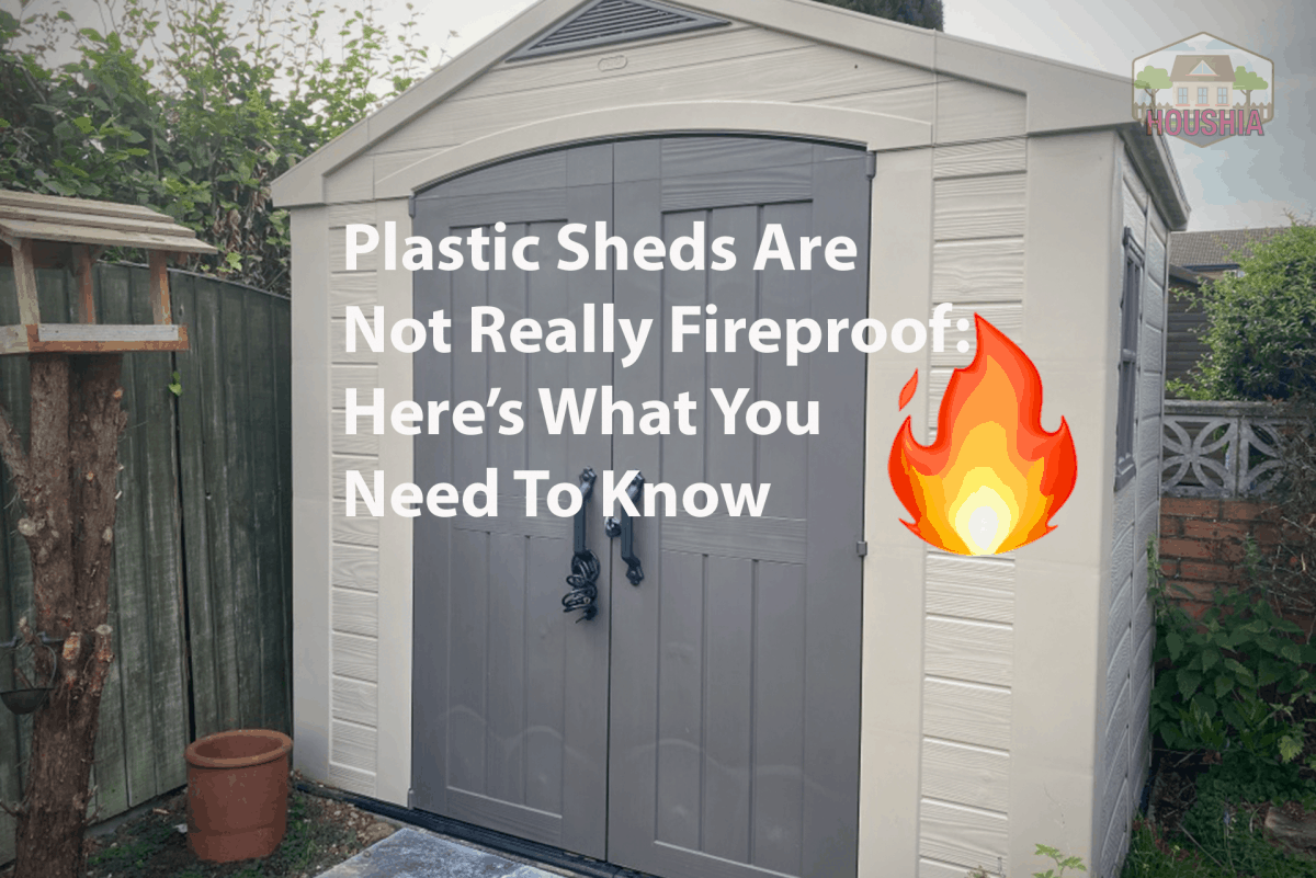 are plastic sheds fireproof