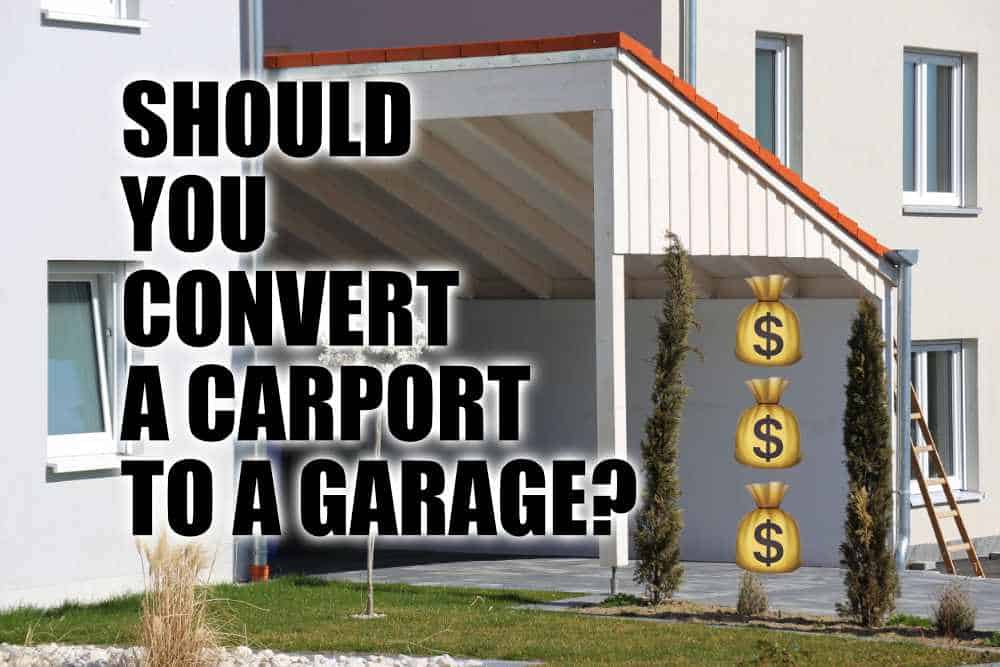 Converting A Carport To Garage Does, Convert Carport To Garage Uk Cost
