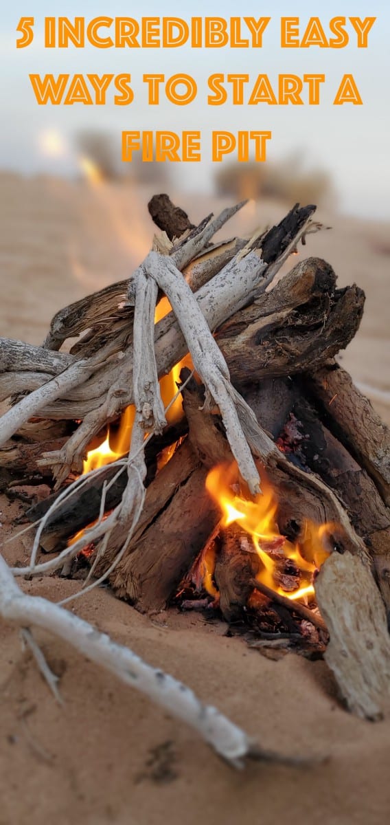 5 Incredibly Easy Ways To Start A Fire, Starting A Fire In A Fire Pit
